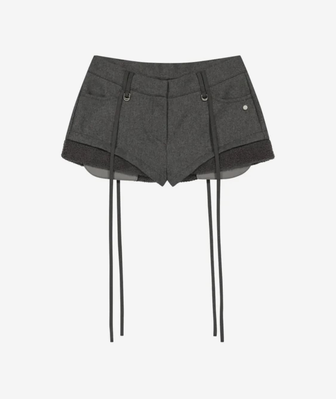 오호스-Micro Wool Shorts / Grey(1) 교환 상품이미지1