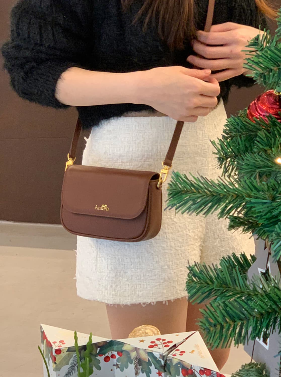 브라운 크로스백(이태리 천연 소가죽) 상품이미지2