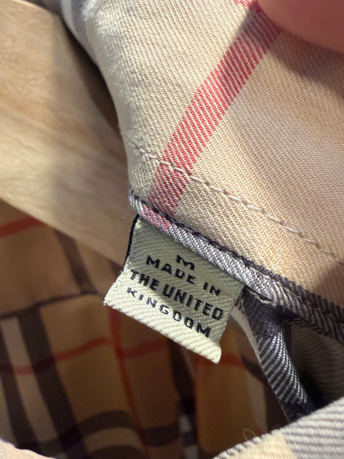 M 버버리 BURBERRY 런던 노바체크 반팔 셔츠 베이지 상품이미지7