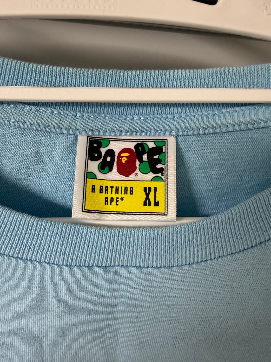 베이프 반팔 XL 하늘색 상품이미지2