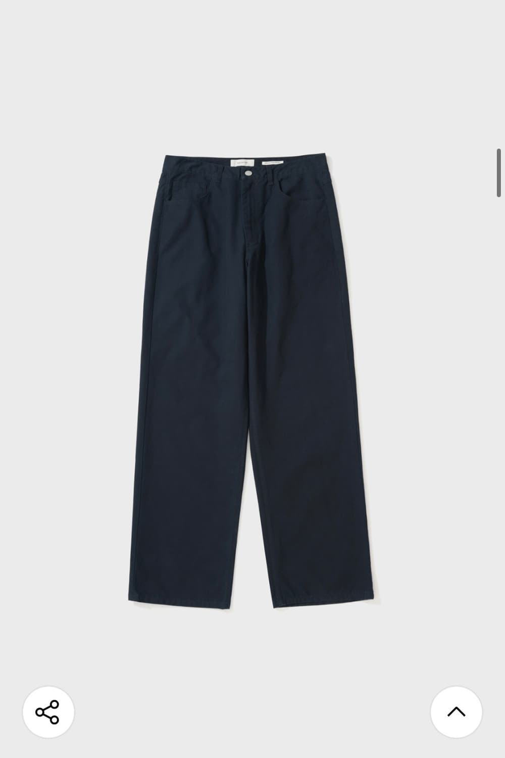 Shirter 코튼 덕 데님 팬츠 네이비 상품이미지1