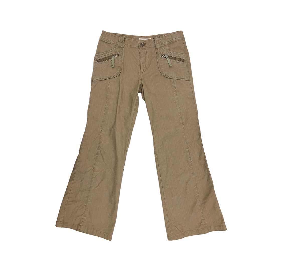 빈티지 로우라이즈 부츠컷 베이지 팬츠 상품이미지2