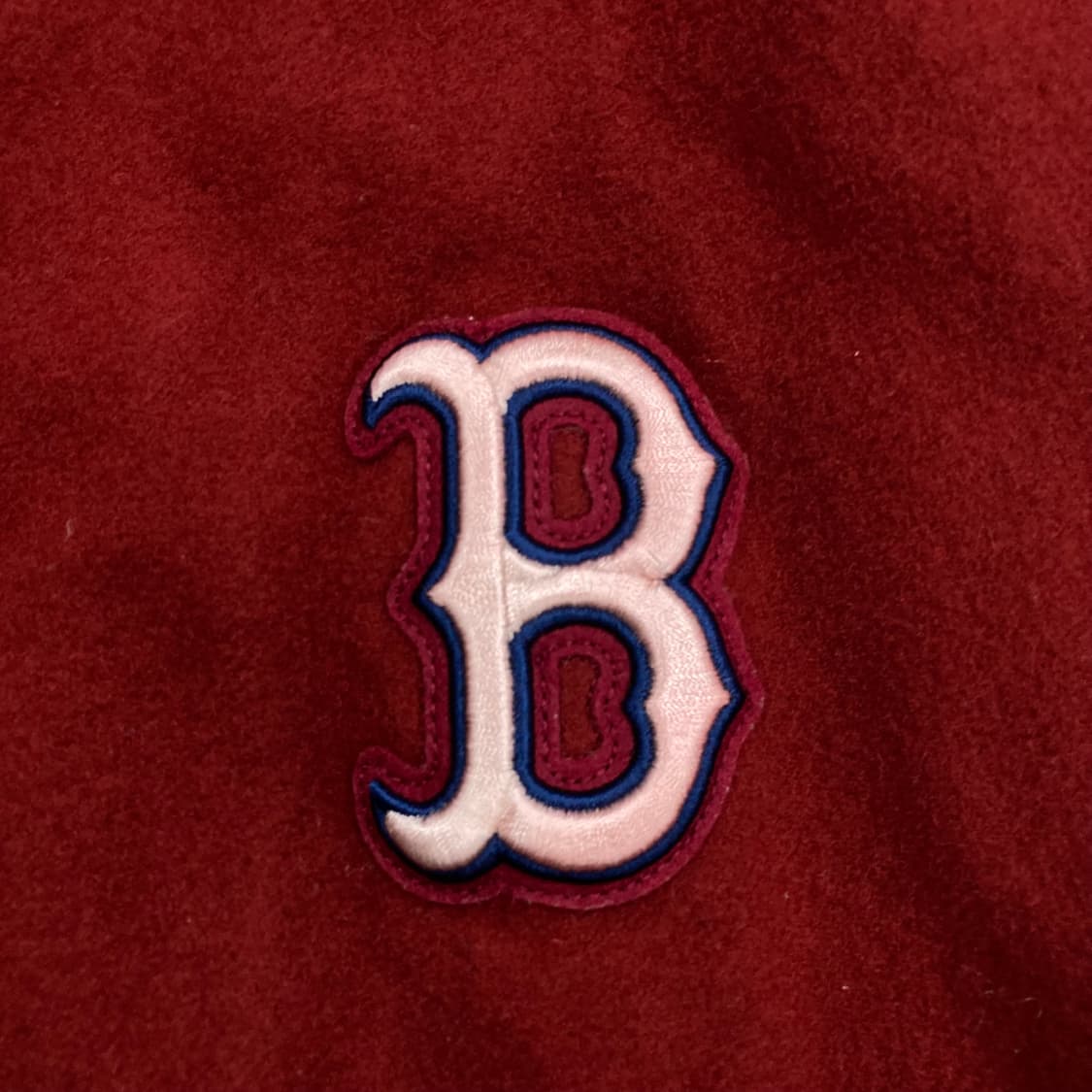 MLB 버건디 컬러 보스턴 레드삭스 바시티 자켓 상품이미지2