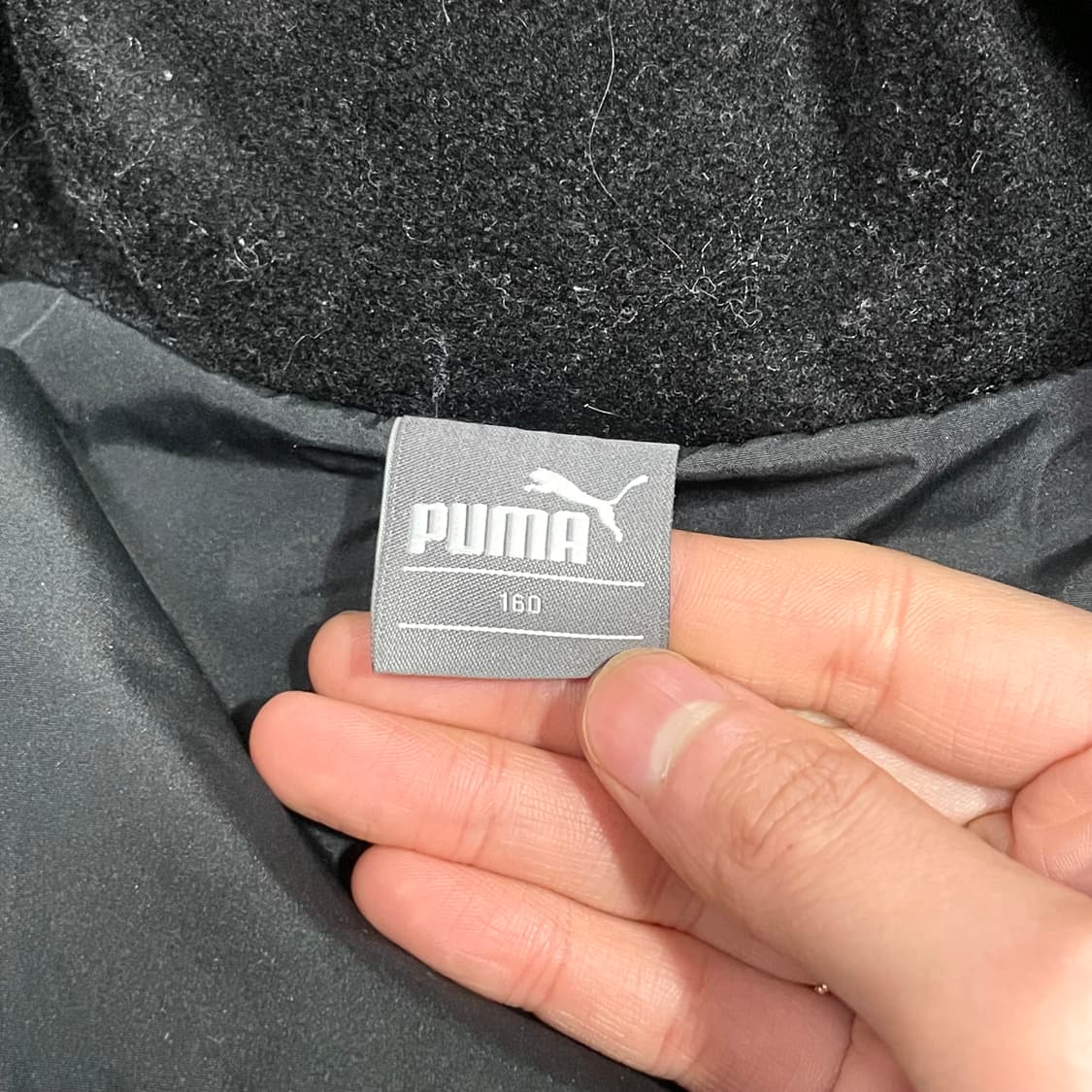 푸마 블랙 덕다운 패딩 점퍼 여성S 호칭160 상품이미지5