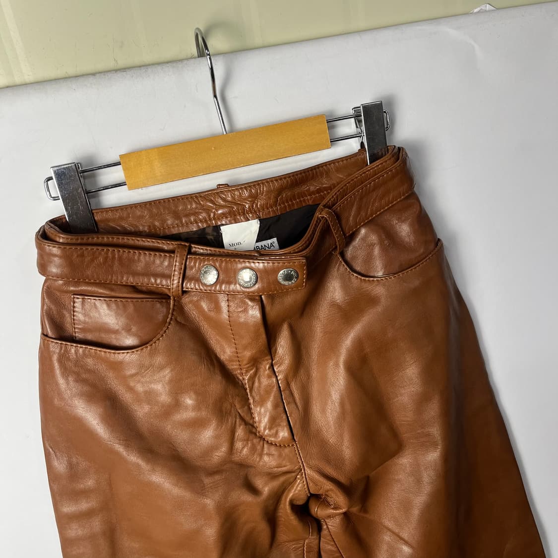 [Dolce & Gabbana] 00's 돌체앤가바나 레더 팬츠 상품이미지3