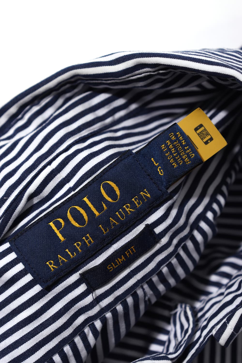 POLO RALPH LAUREN 슬림핏 스트라이프 셔츠 size L 상품이미지5