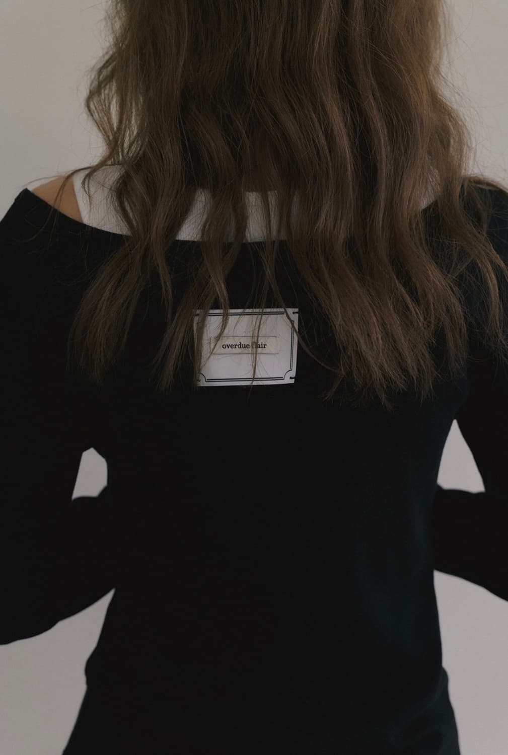 (새상품) 오버듀플레어 스쿱넥 티셔츠 블랙 상품이미지2