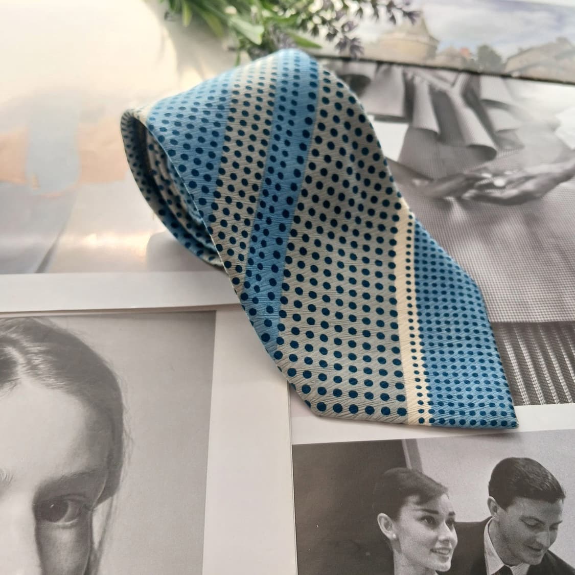 도미니크 프랑스 실크 블루 넥타이 8.2cm B등급  A18738
 상품이미지2