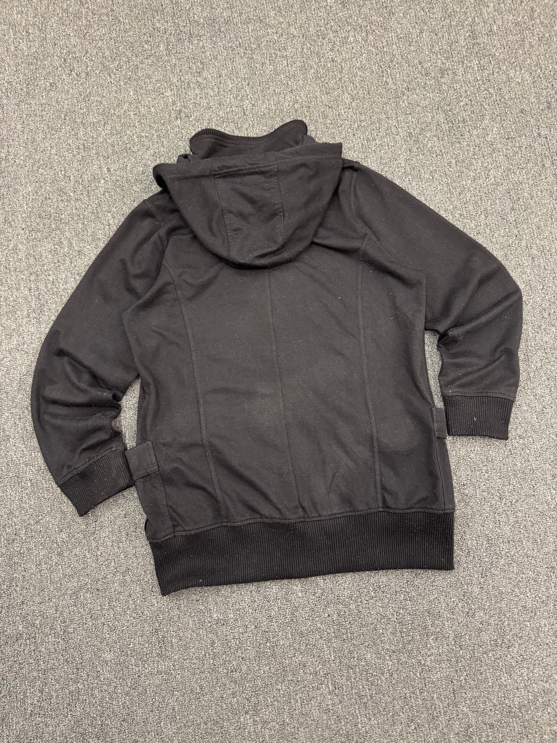 LL)Amourine 빈티지 Y2K 블랙 여성 후드 집업 자켓 상품이미지5