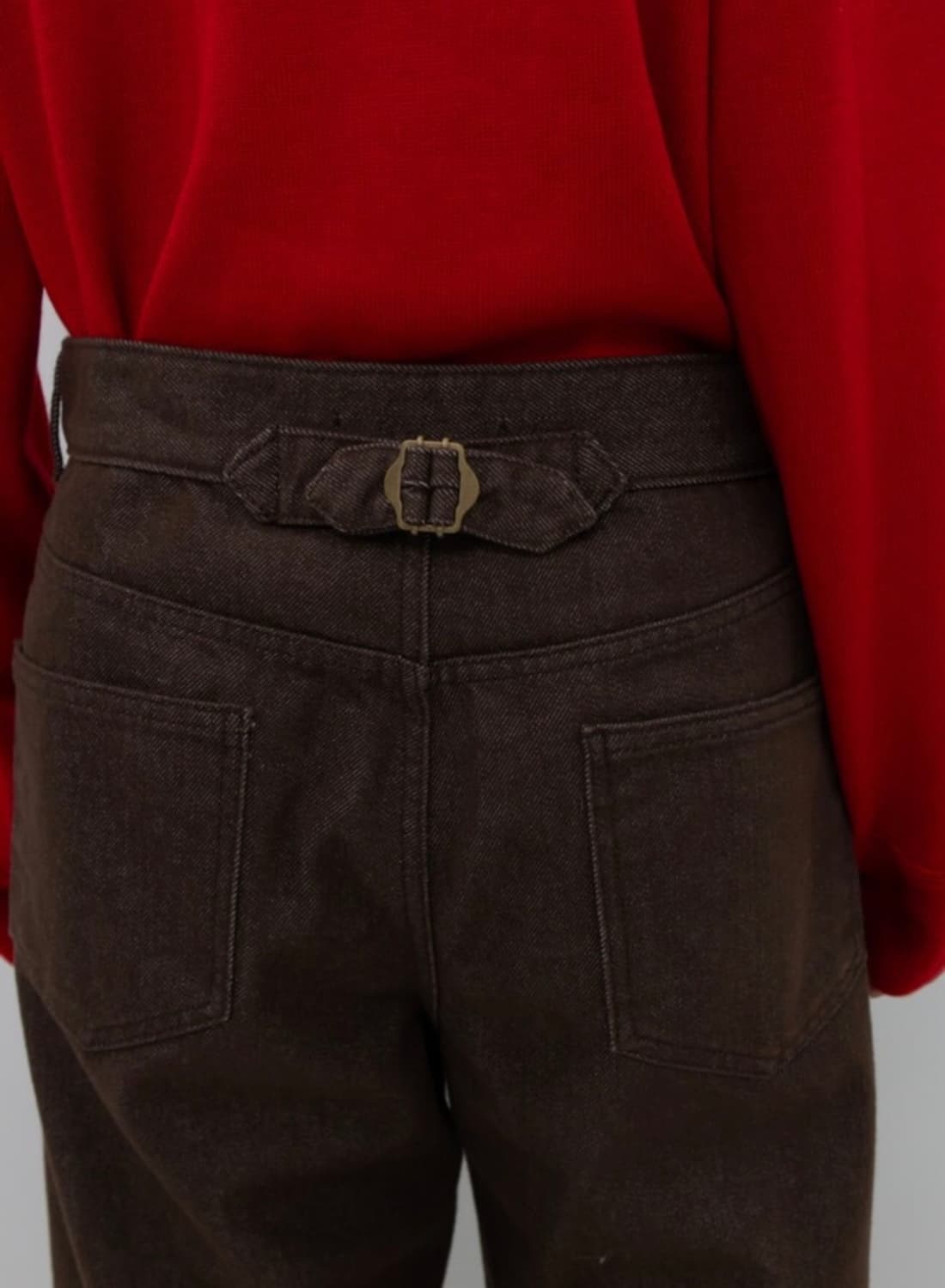 25FW CINCH-BACK DENIM / BROWN 상품이미지3