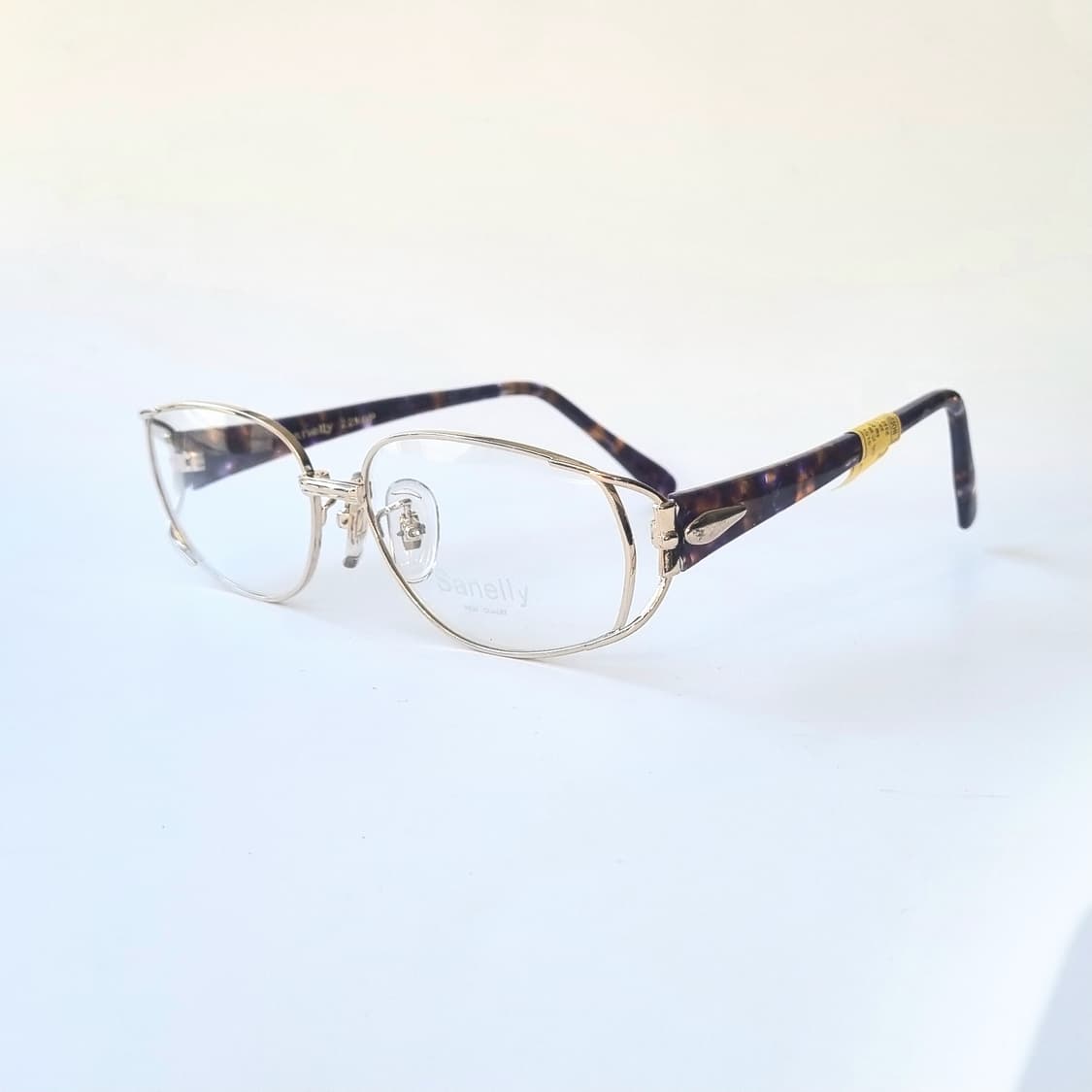 데드스탁 고급스러운 골드 금테 & 호피 다리 안경테  165 상품이미지1