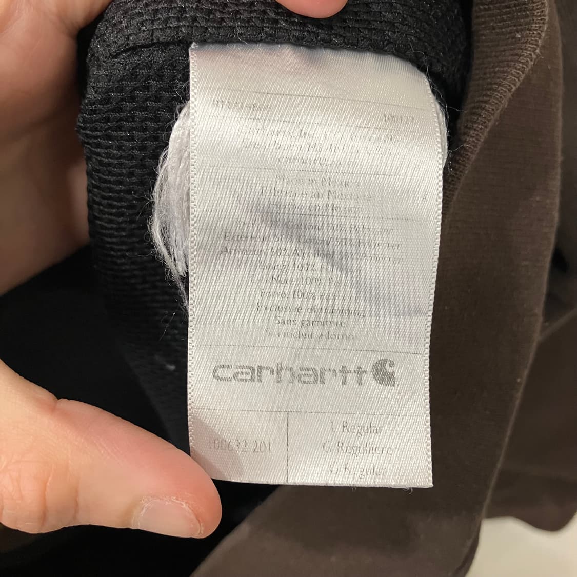 93 칼하트 써멀 후드집업 레인디펜더 브라운 상품이미지4