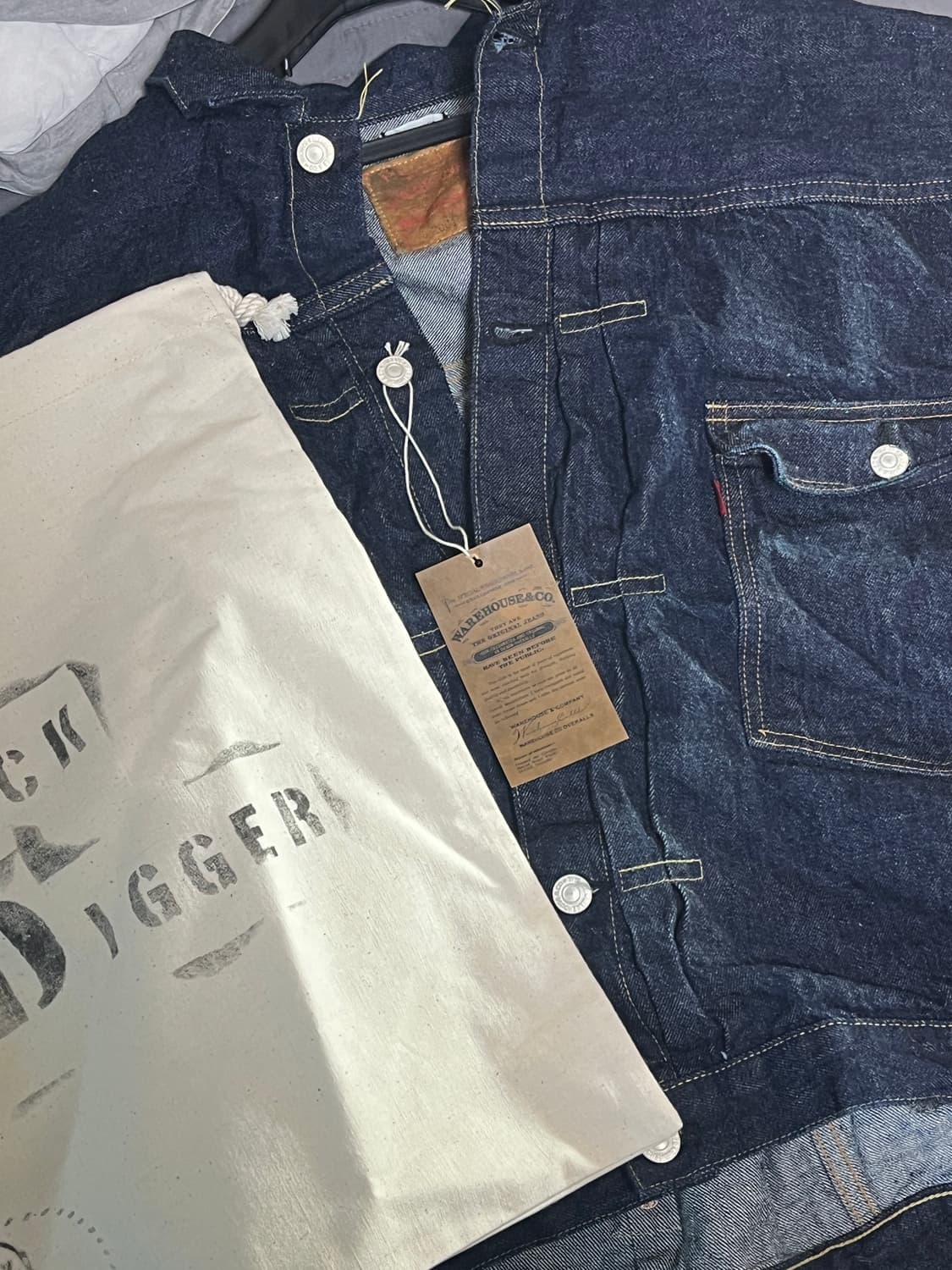 Warhouse DD-2001xx 1세대 데님자켓(48size) 상품이미지4