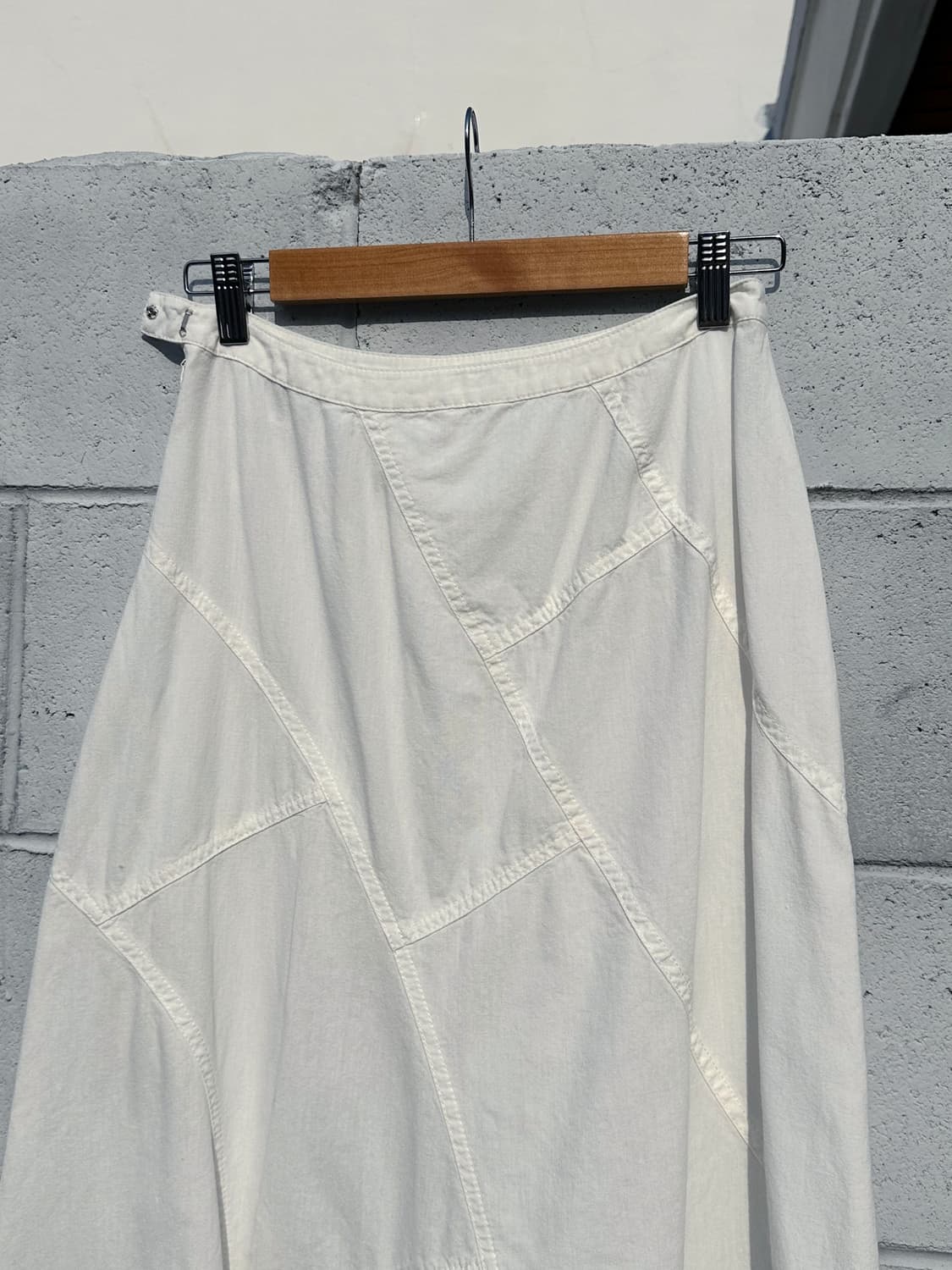 화이트 코튼 프린지 스커트 상품이미지2