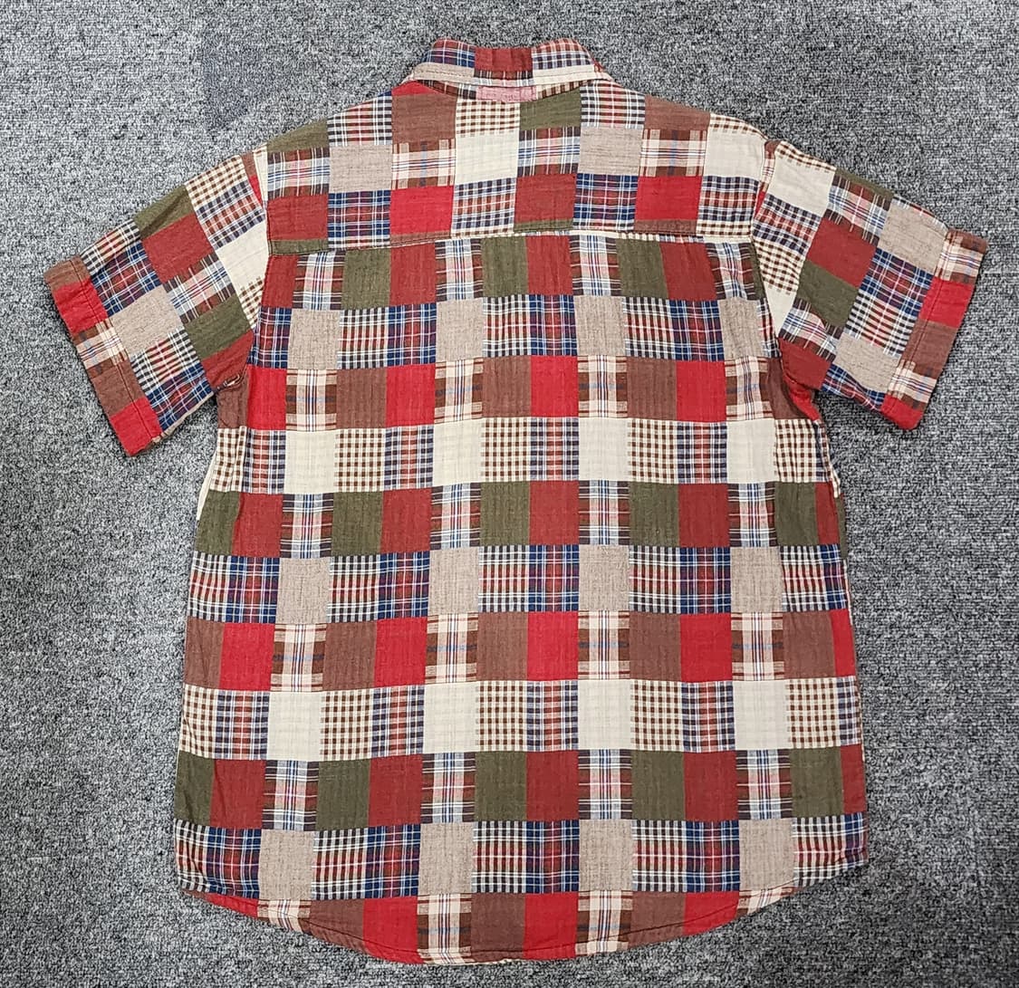 스투시 빈티지 패치워크 반팔 셔츠 L 상품이미지2