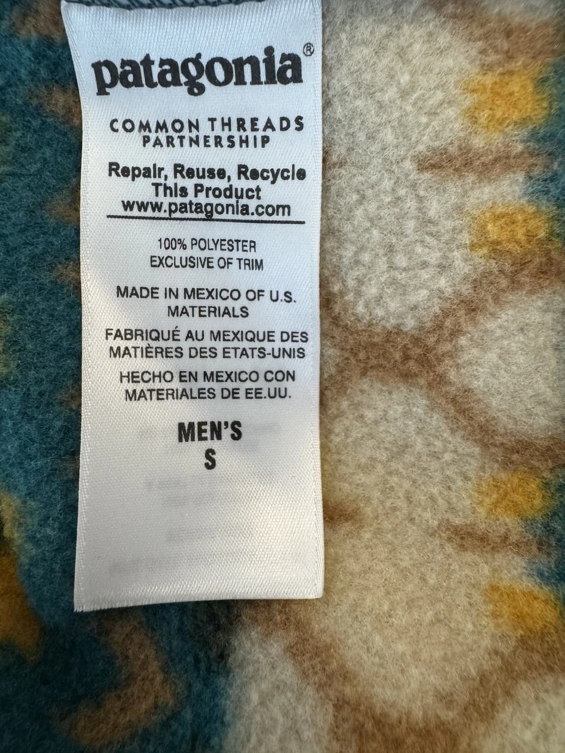 90s 파타고니아 신칠라 스냅-티 플리스 풀오버 상품이미지5