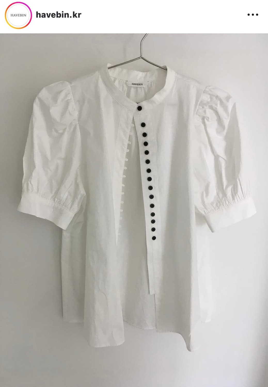 해브빈 퍼프 블라우스 havebin blouse 상품이미지1