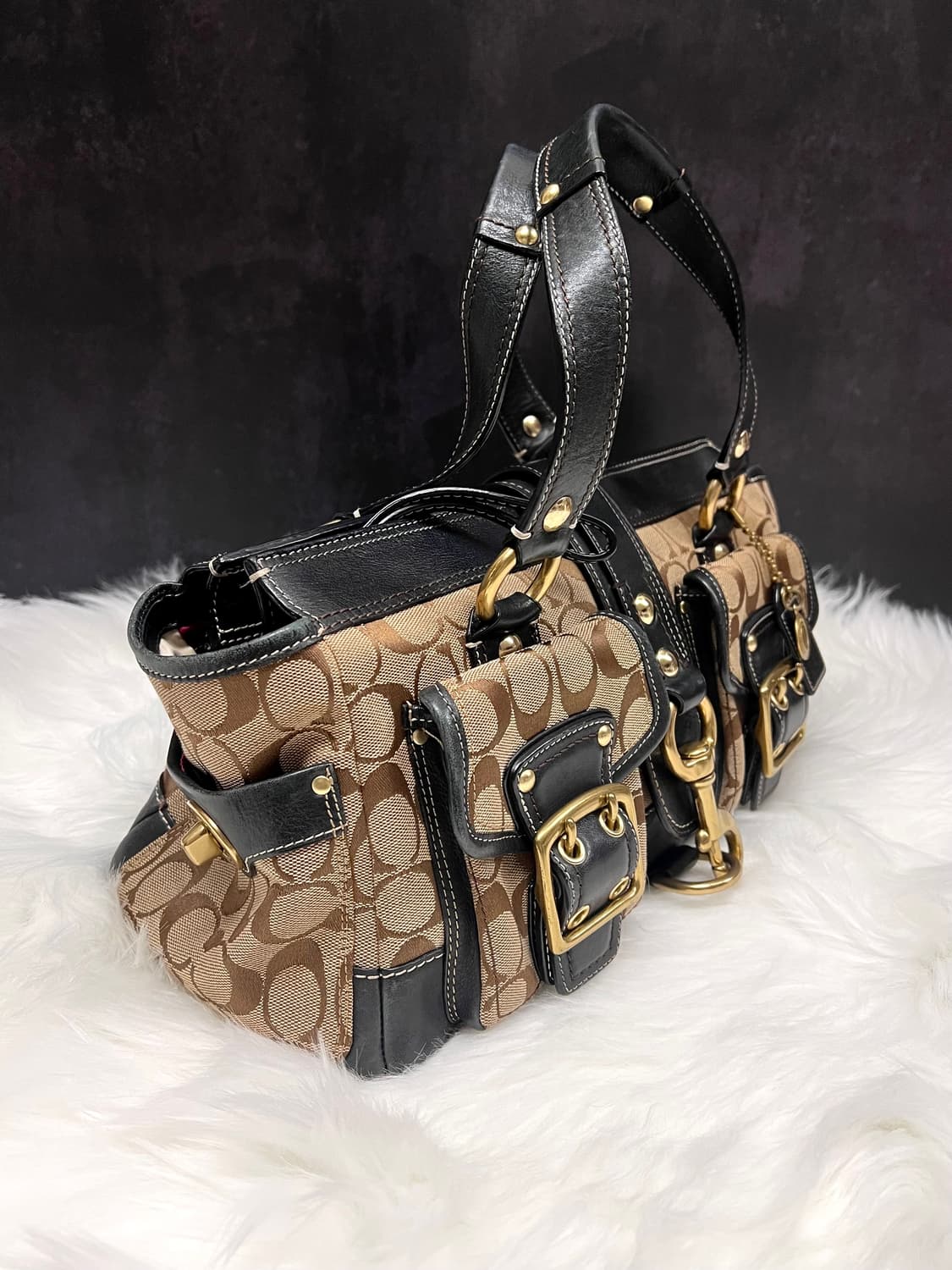 Rare coach 65주년 Legacy Mandy 아카이브 사첼백 상품이미지6