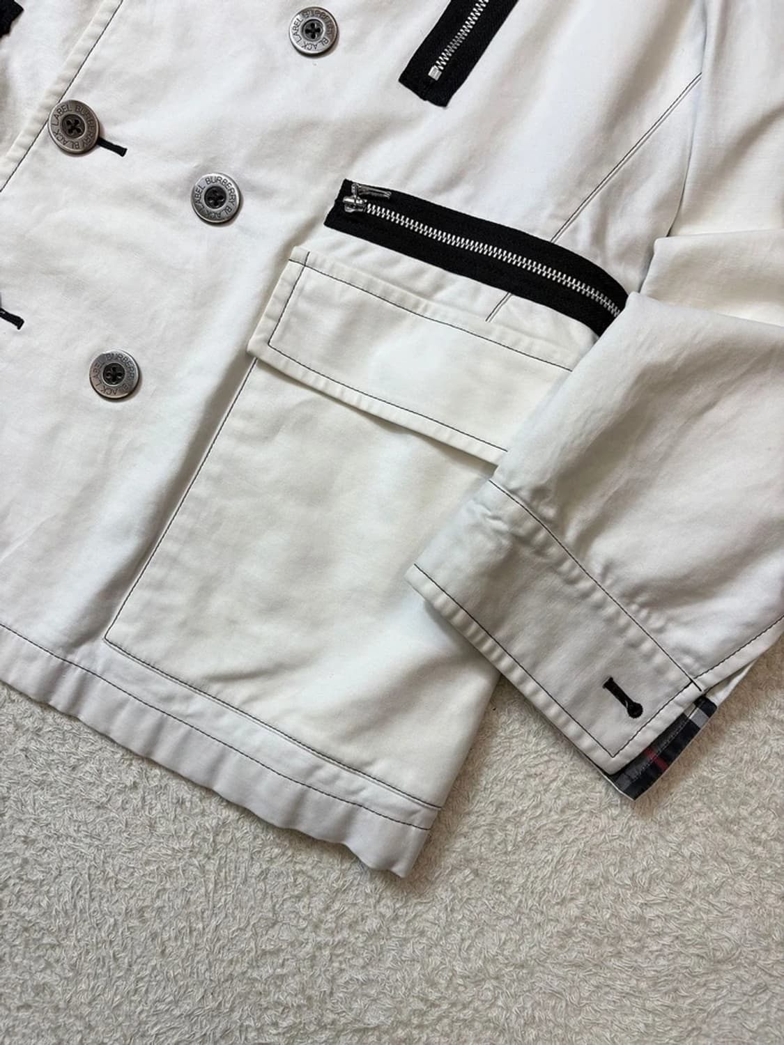 버버리 블랙라벨 00's 더블 브레스티드 자켓 PN6262 상품이미지4