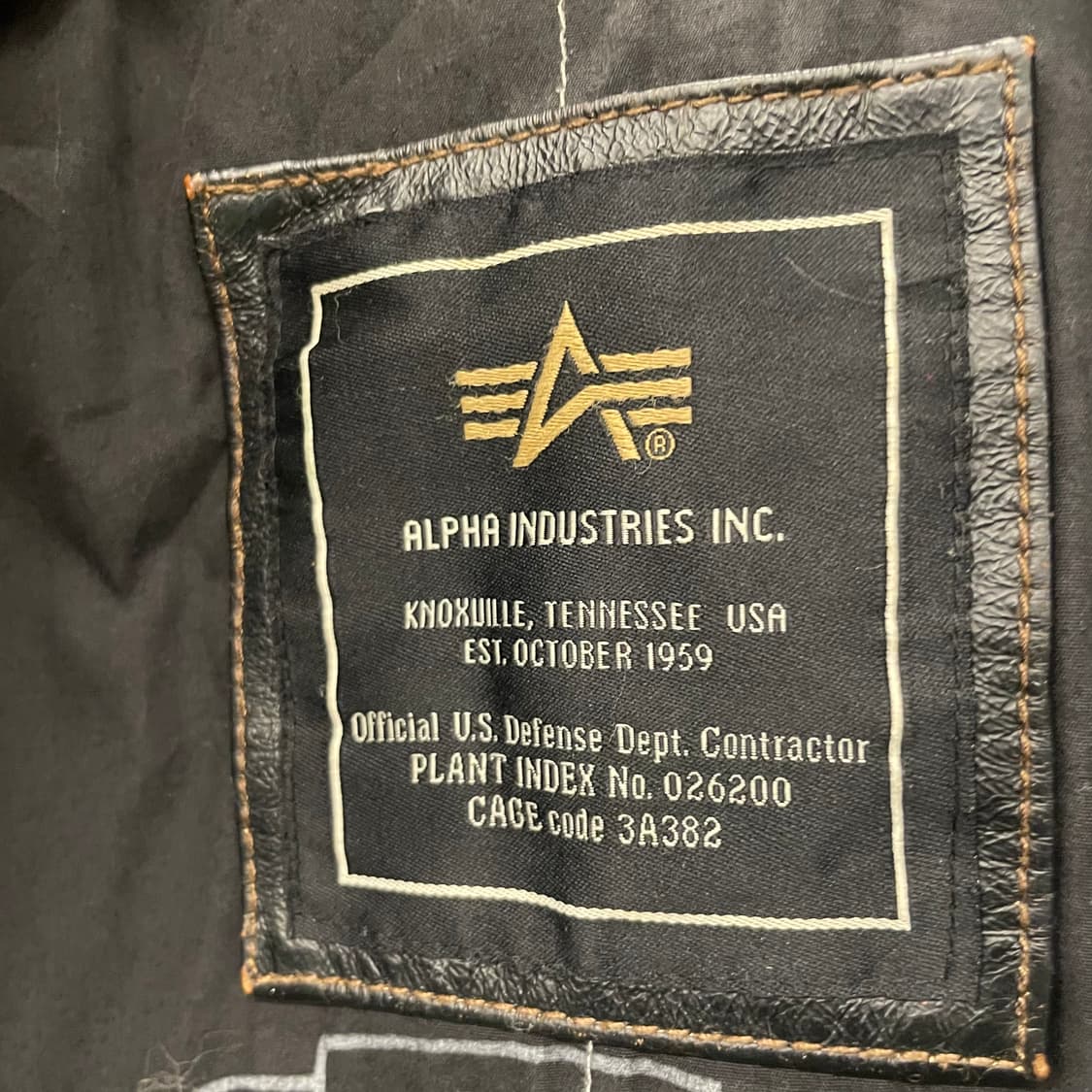 90s 알파 인더스트리 스페이스 포스 스컬 자수 라이더 리얼 레더 자켓 상품이미지8