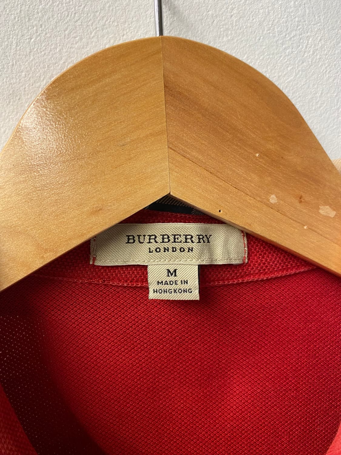 [M] Burberry 버버리 체크 카라 피케 티셔츠 상품이미지7