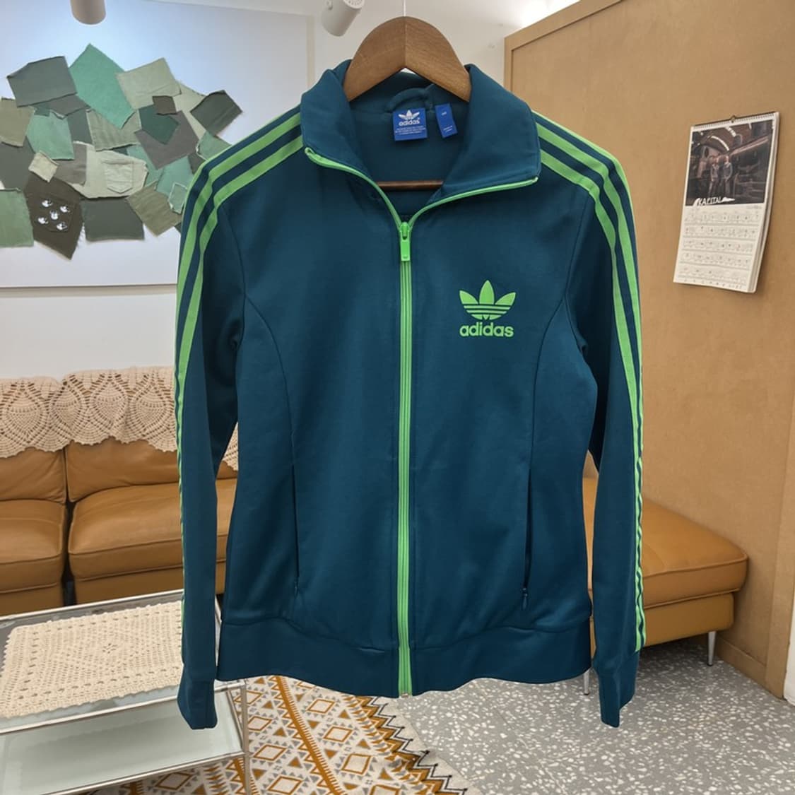 아디다스 Y2K 레트로 슬림핏 민트코어 져지 집업 100 C10713 상품이미지3