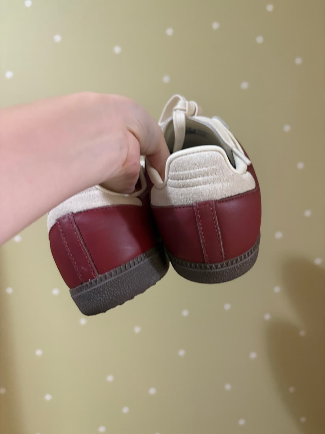 아디다스 삼바 OG 프리러브드 루비 크림 화이트 상품이미지4