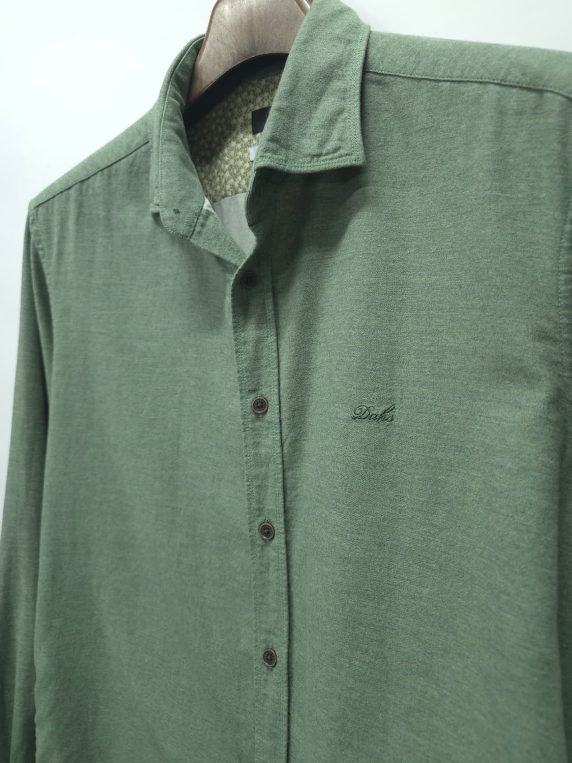 닥스 프리미엄 이태리원단 코튼 봄가을셔츠 - 세이지그린 (105) 상품이미지8