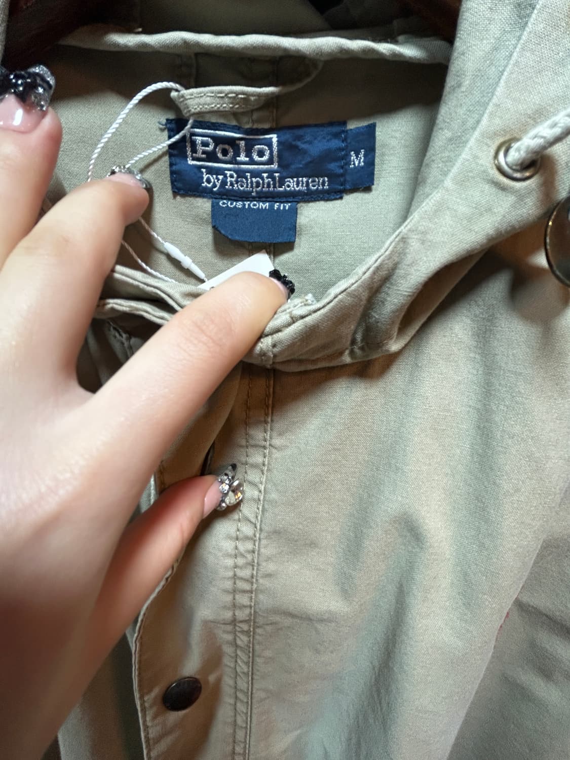 폴로 랄프 로렌 코튼 후드 버튼 자켓 상품이미지3