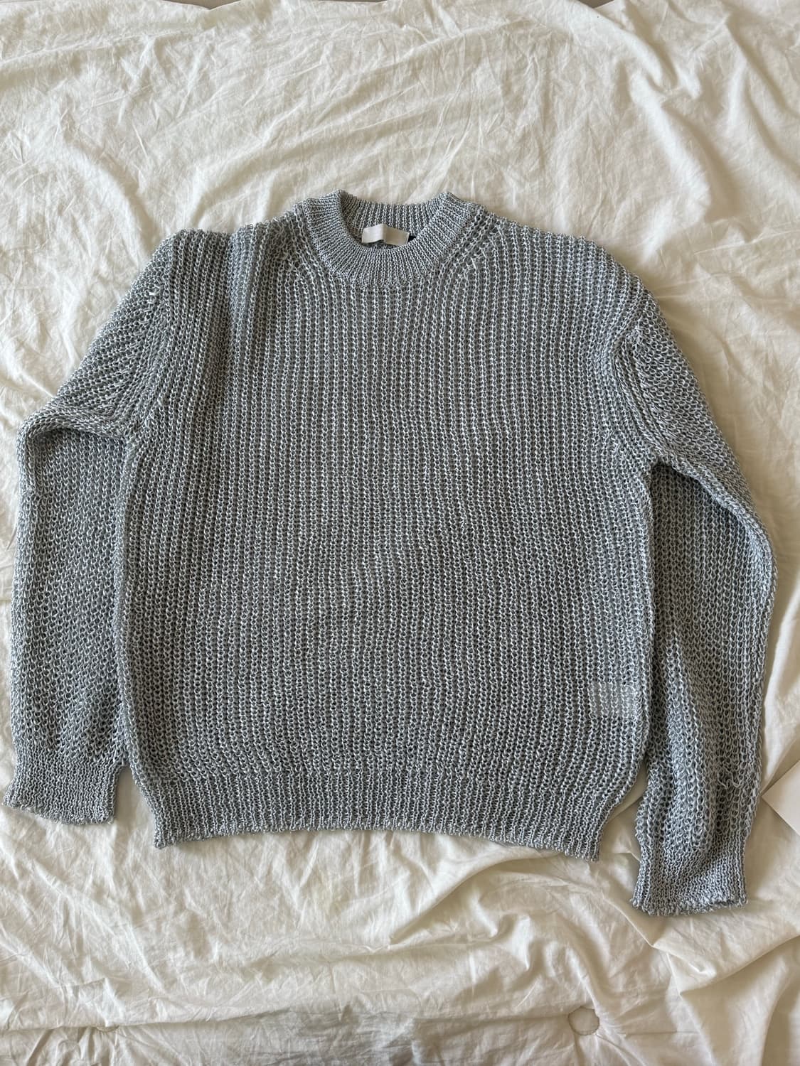 아모멘토 니티드 풀오버 블루L 상품이미지3