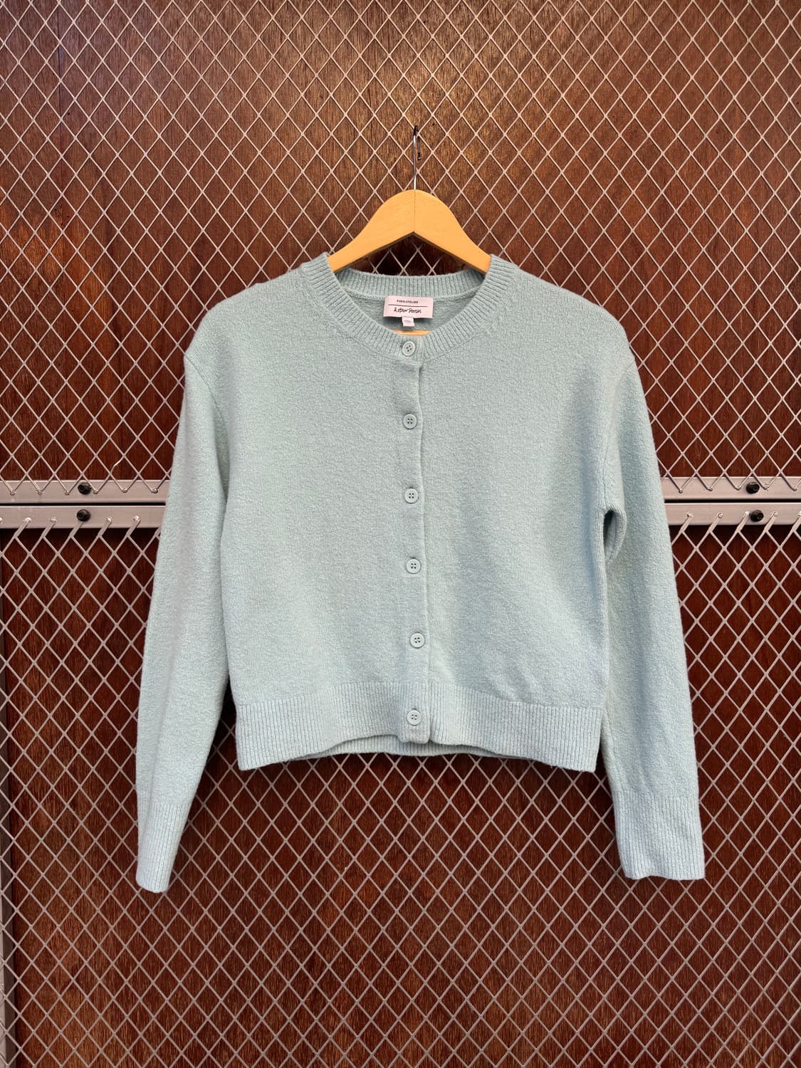 앤아더스토리즈 베이직 스카이블루 울 니트 가디건 M 상품이미지2