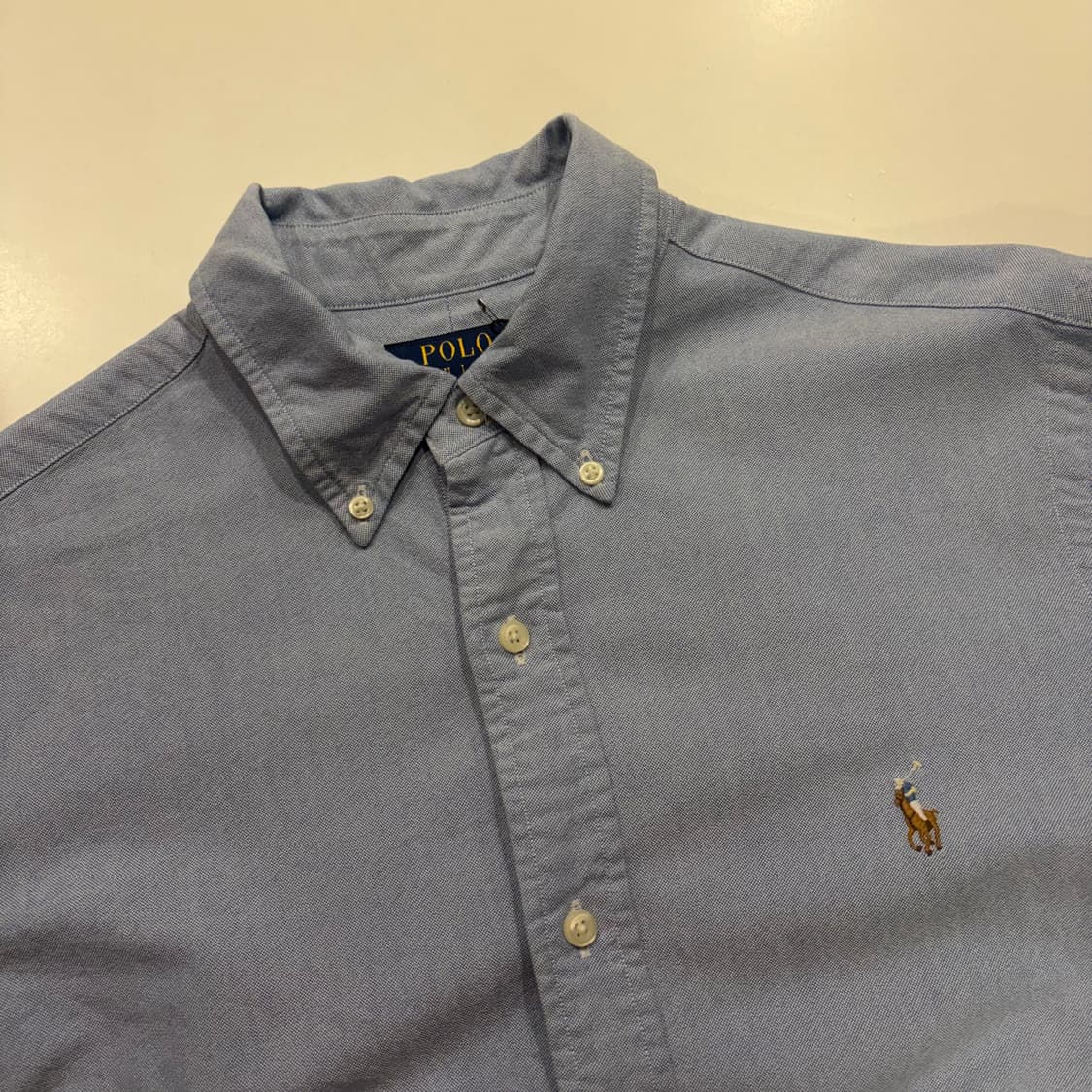 [L] 폴로 랄프로렌 클래식핏 신형큐알 셔츠 블루 C929 상품이미지3