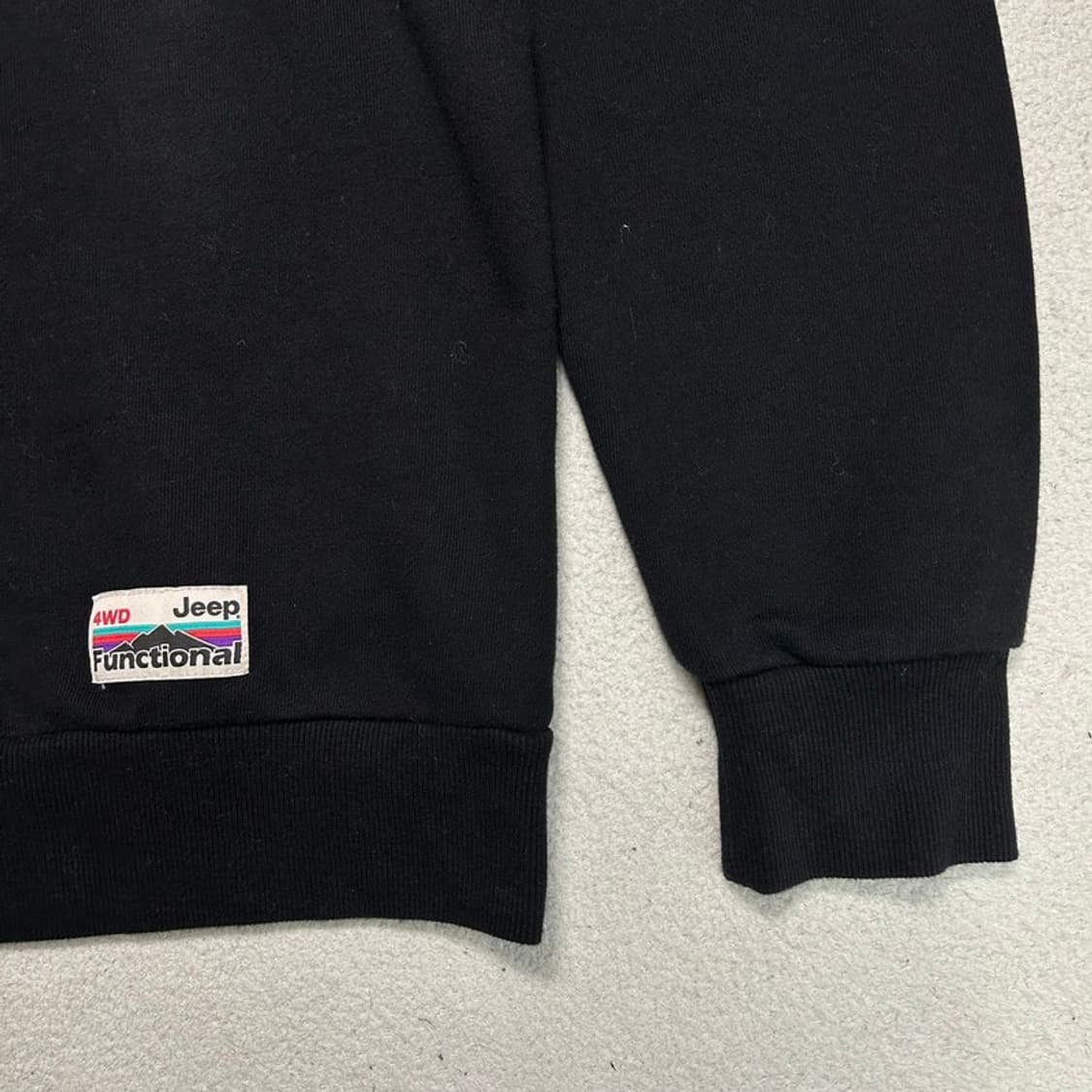 지프 클래식 빅로고 후드티 블랙 M 상품이미지2