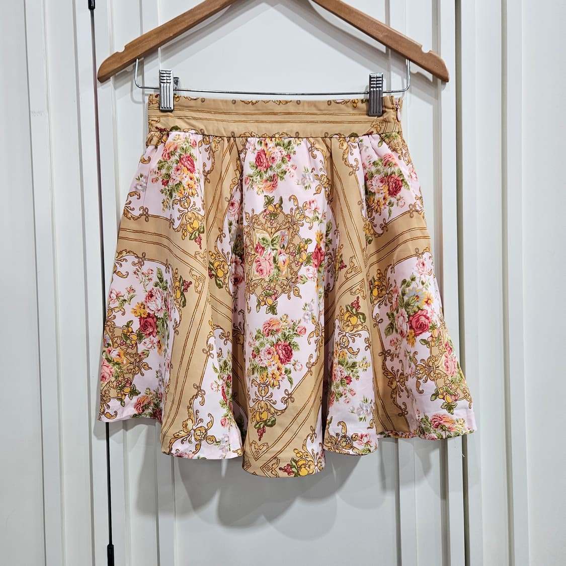 플라워 패턴 스커트 빈티지 스타일 상품이미지1