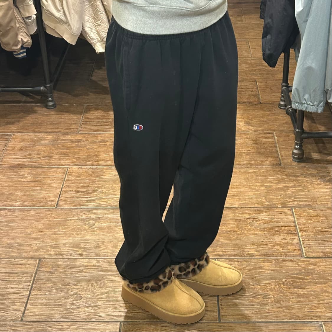 [HI] 챔피온 조거 추리닝 팬츠 블랙 상품이미지3