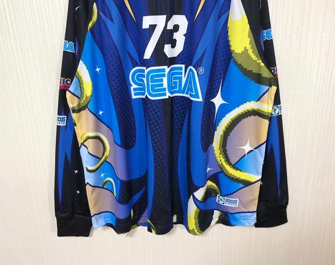 디스커스 에슬레틱XSEGA 소닉 더 헤지혹 메시롱 슬리브 블루 XL 상품이미지3