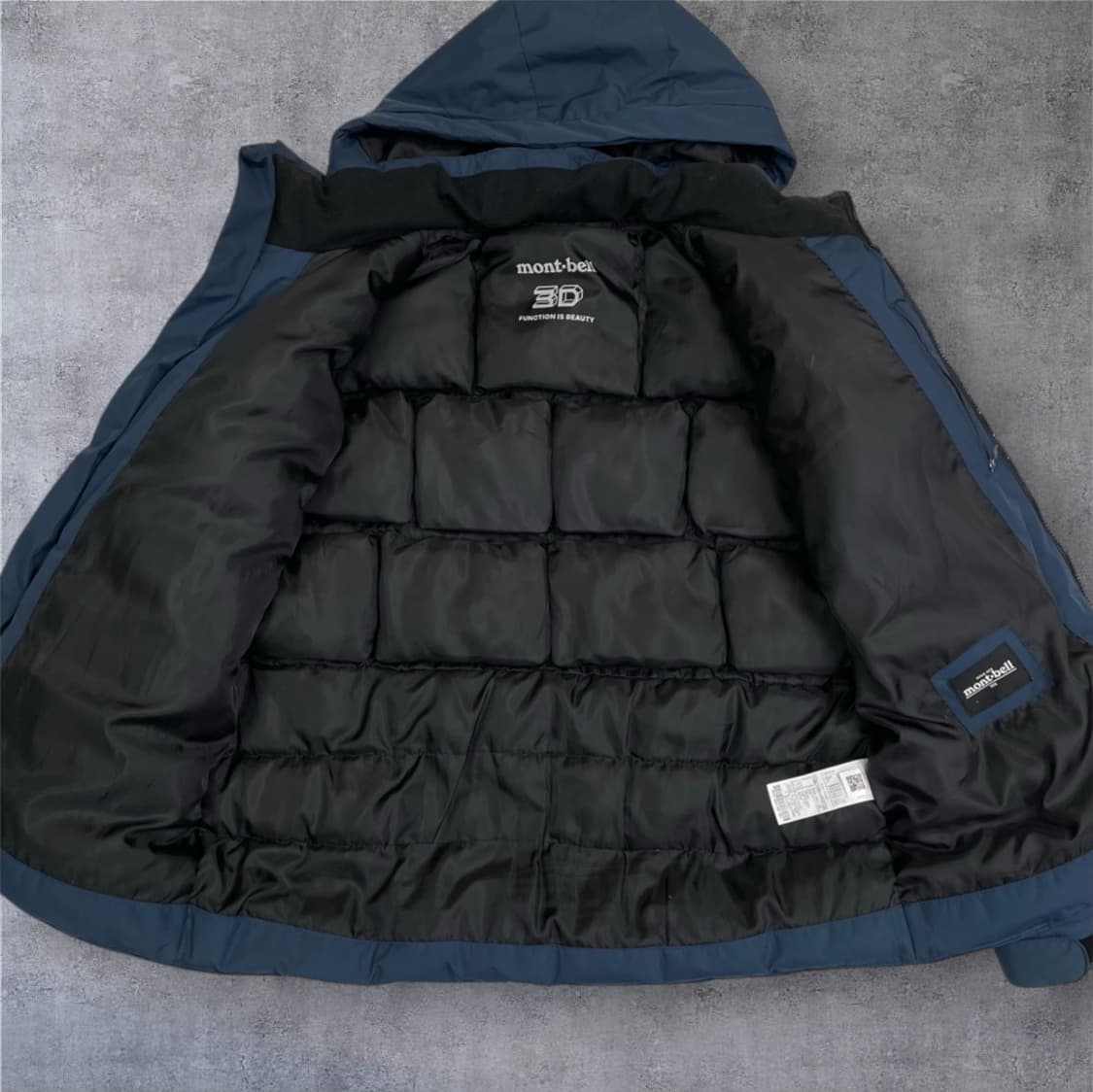 몽벨 Mont-bell 진블루 3D 후드 패딩 105 상품이미지3