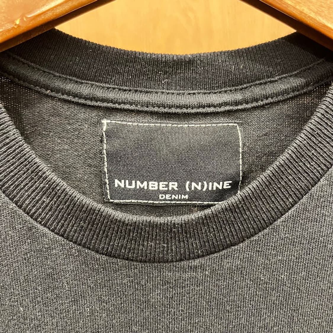 넘버나인 반팔 티셔츠 레이어드 체스트 싱글 포켓 무지 디테일 블랙 상품이미지6