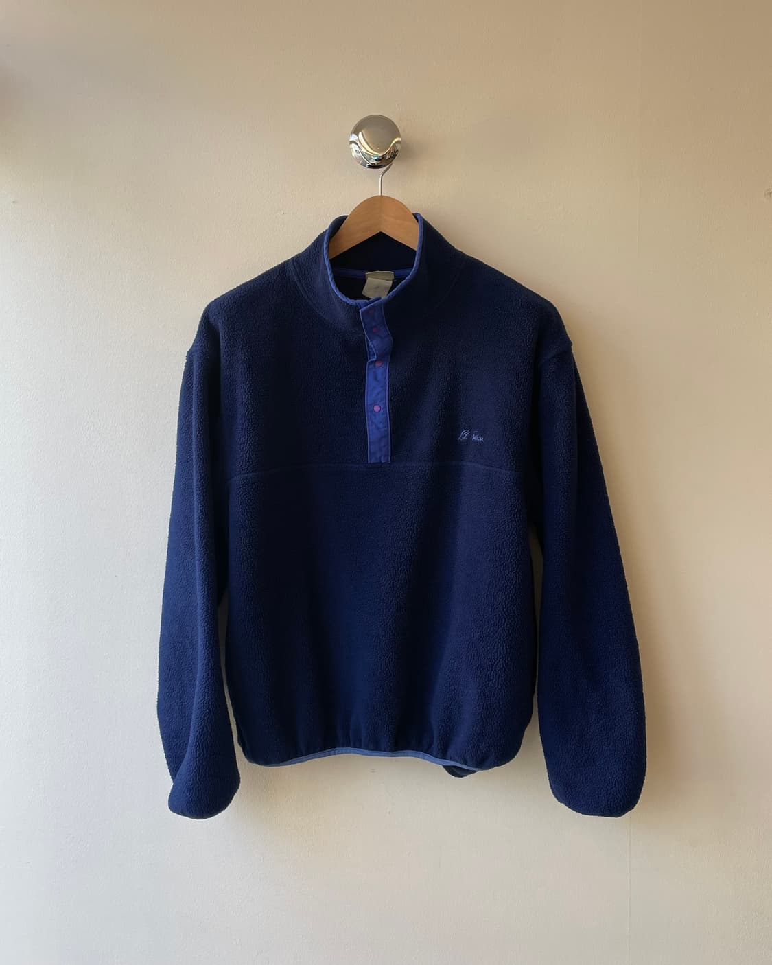 90s L.L. Bean fleece snap-T 엘엘빈 플리스 스냅티 상품이미지2