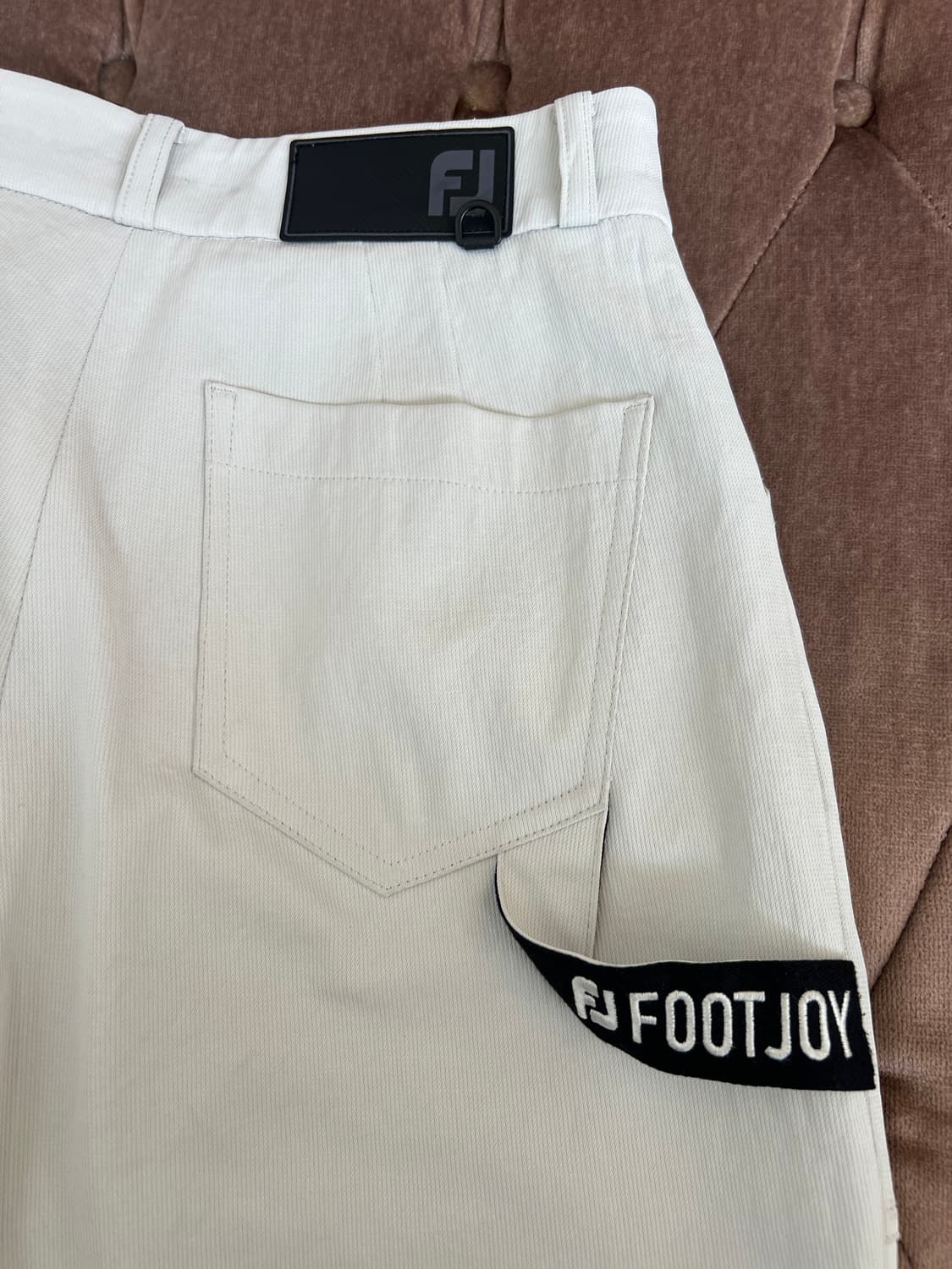 풋조이 여자 아이보리 골프바지 코튼린넨팬츠  상품이미지5