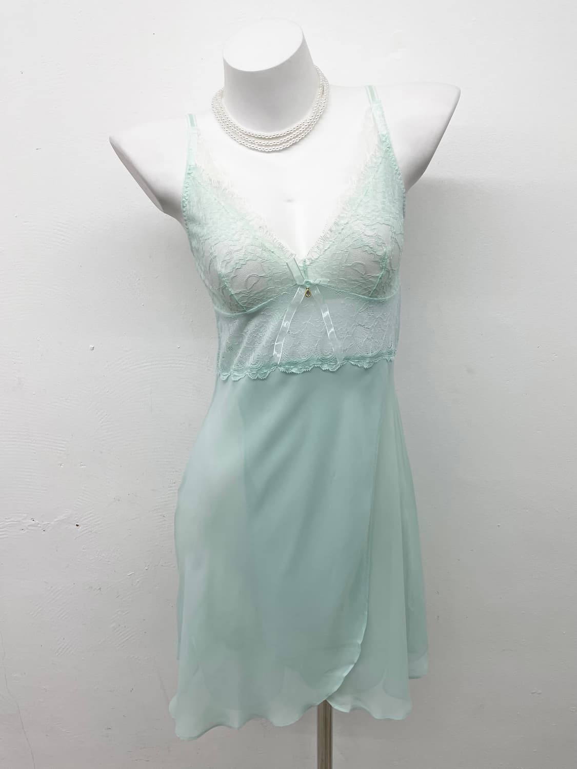 민트페어리 레이스 시어 슬립 상품이미지1