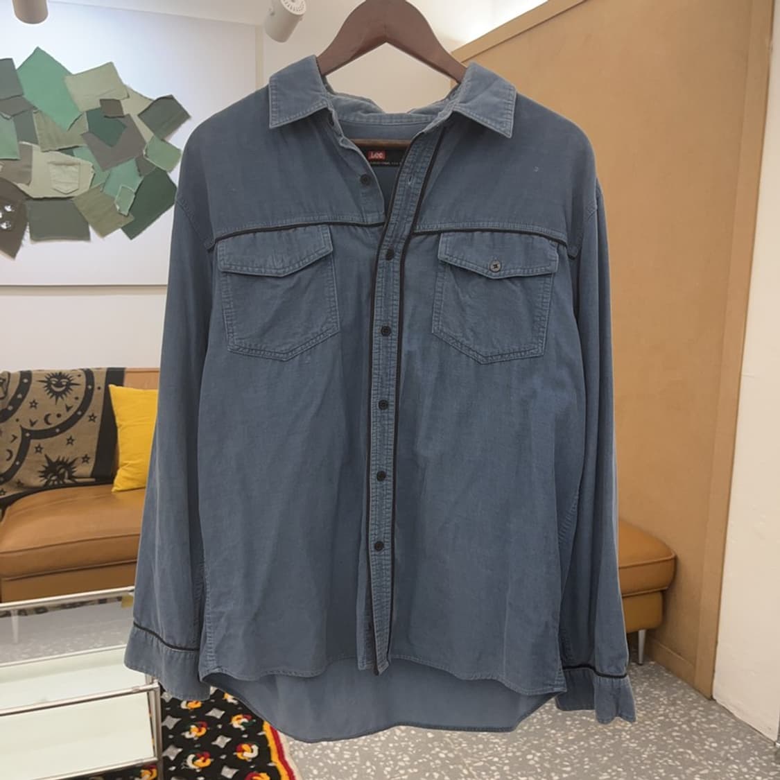 LEE 빈티지 레트로 USA 웨스턴 포켓 셔츠 100 C08089 상품이미지3