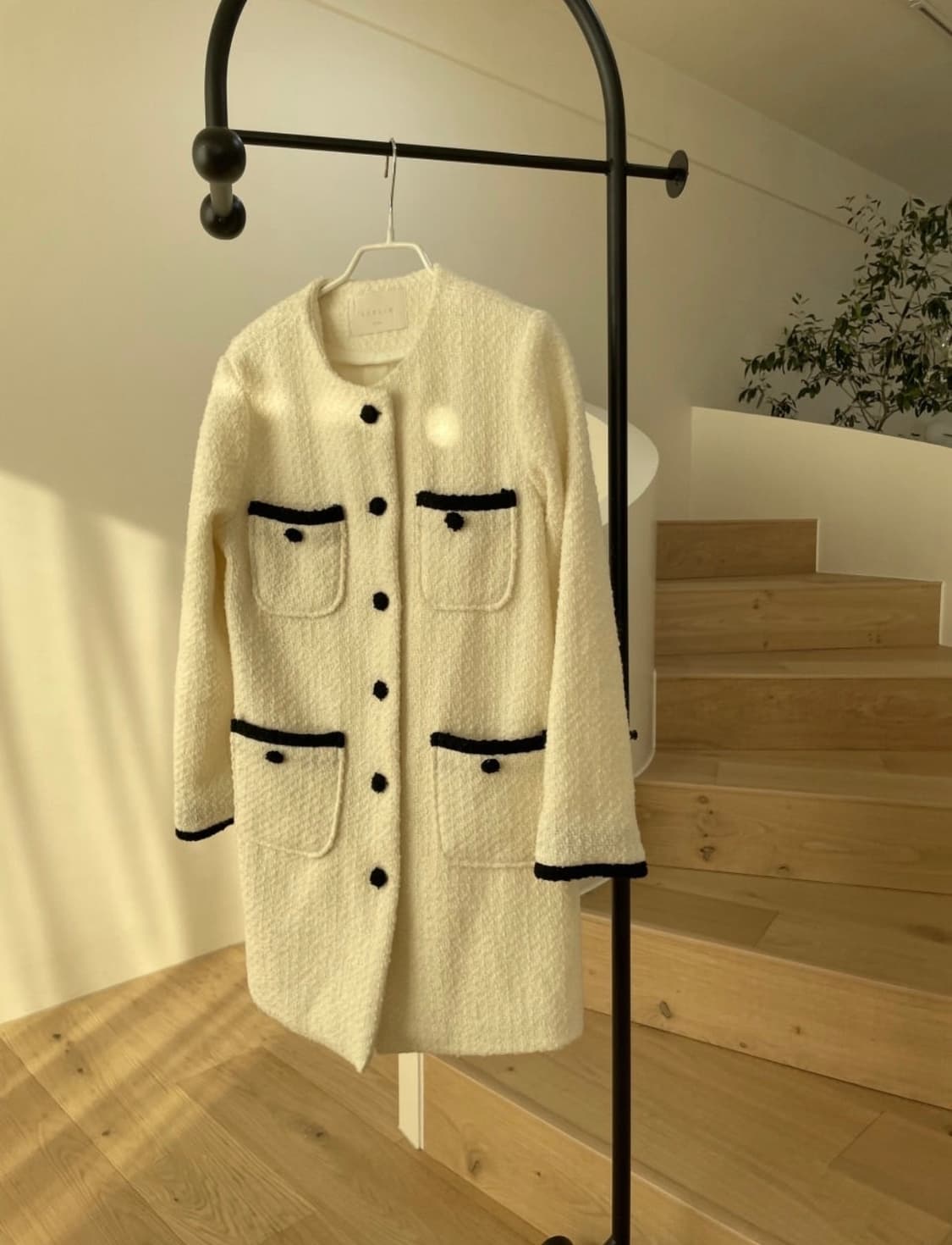 새상품) 트위드 원피스 그린,아이보리 free 상품이미지5