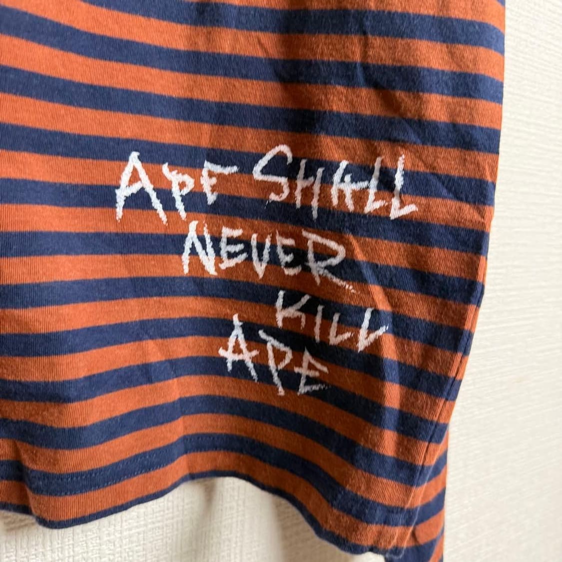 베이프 디스차지 컬리지 후프 롱슬리브 티셔츠 상품이미지5