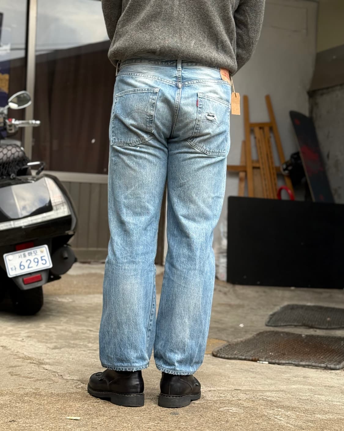 LVC 66501 스트레이트 핏 데님 팬츠 34 상품이미지8