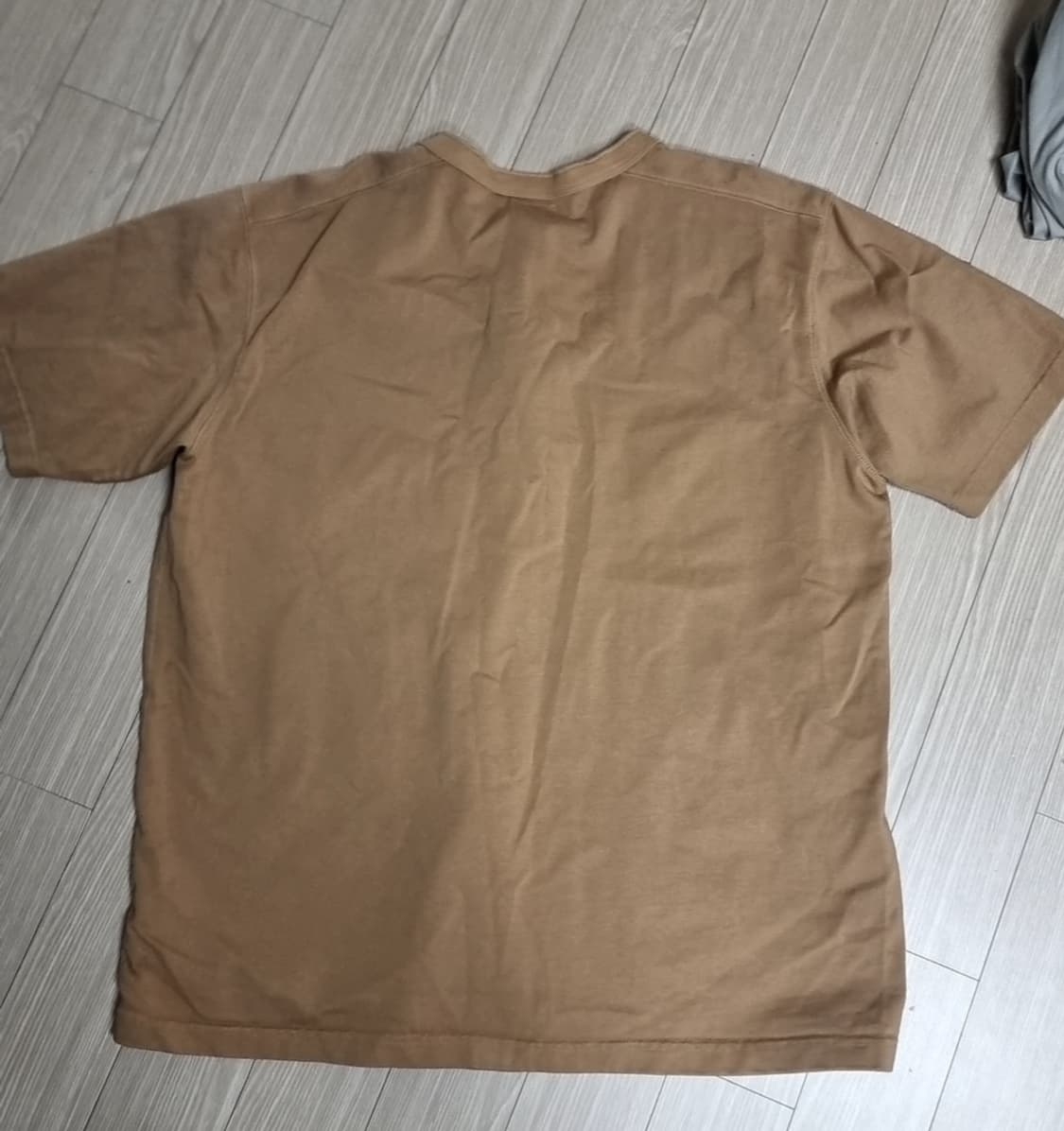 아메카지 복각 브론슨 헨리넥 반팔 티셔츠 카멜(105) 상품이미지3