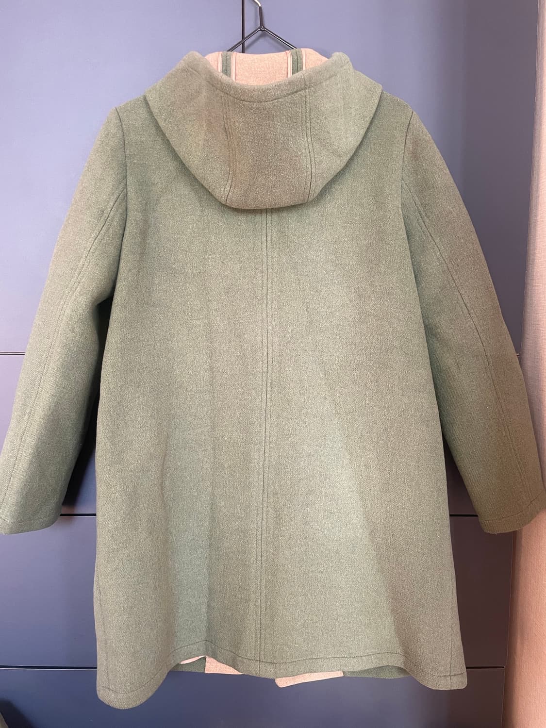 실베르꼬쉬 뮤트 올리브 그린 모리 하구미 후드 하프코트 상품이미지6