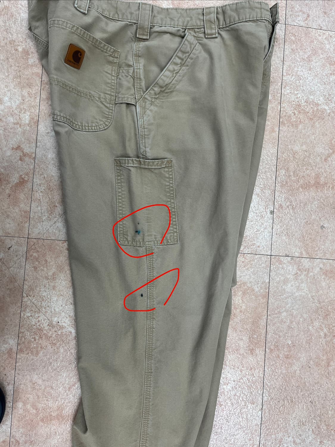 칼하트 B151 DKH 싱글니 카펜터 워크팬츠 상품이미지5