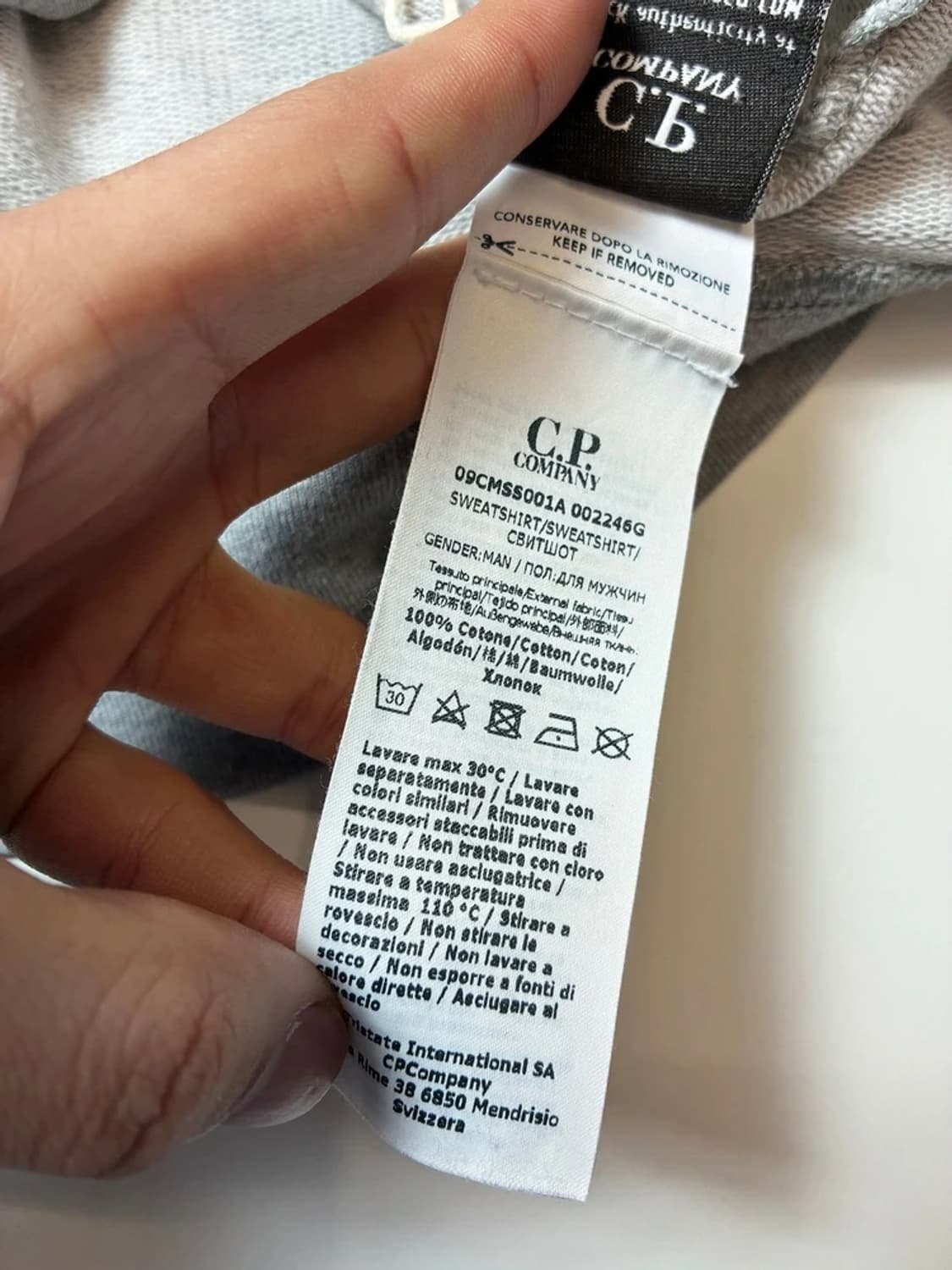 C.P.컴퍼니 다이애그널 렌즈 와펜 롱 슬리브 PN9120 상품이미지9