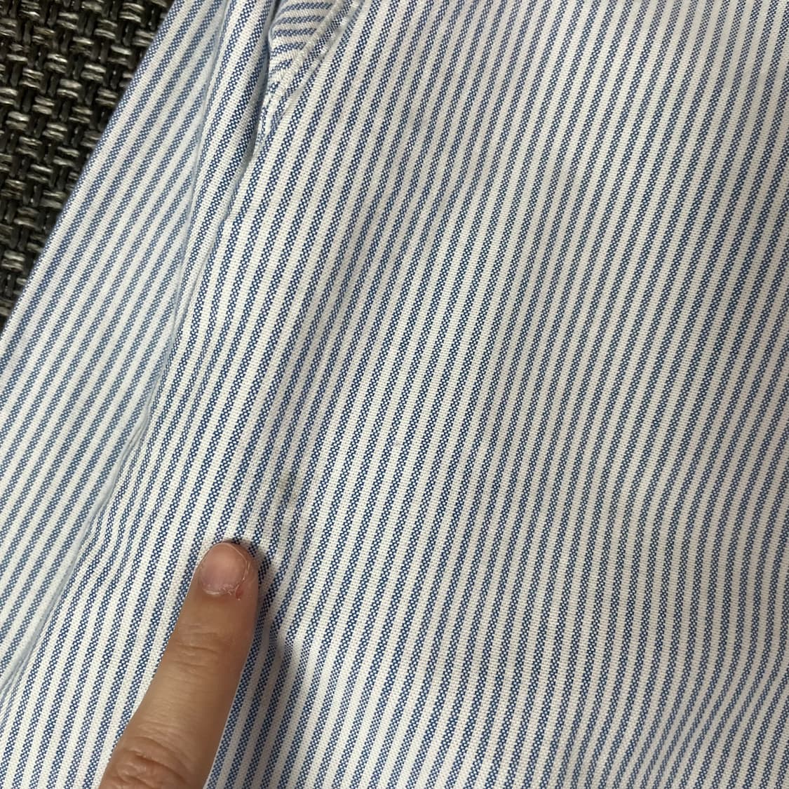 CHAPS 미니 자수로고 클래식 핏 스트레치 옥스퍼드 셔츠 XL 상품이미지8